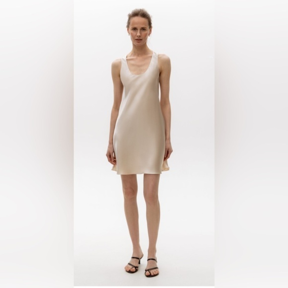 BNWT Aritzia Babaton Renee Denude Silky Dress large $98 STUNNING